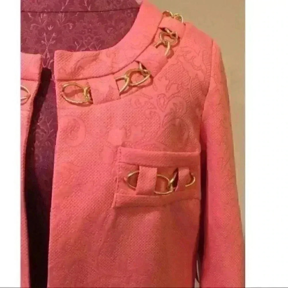 New Jade by Melody Tam S Coral Chainlink Jacket - Picture 2 of 8